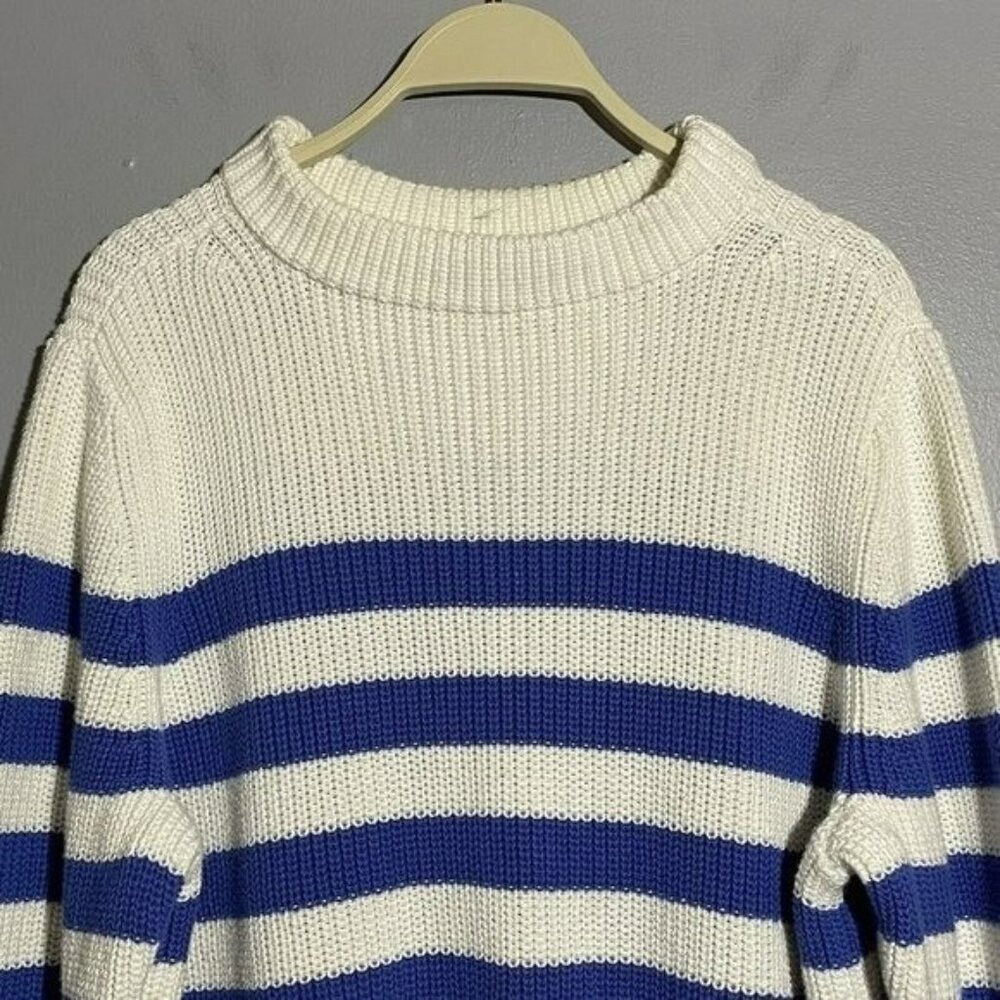 Talbots Sweater Jumper Women 2Xp 2X Petite Ivory Stripe Colorful Comfy Modern - Picture 3 of 10